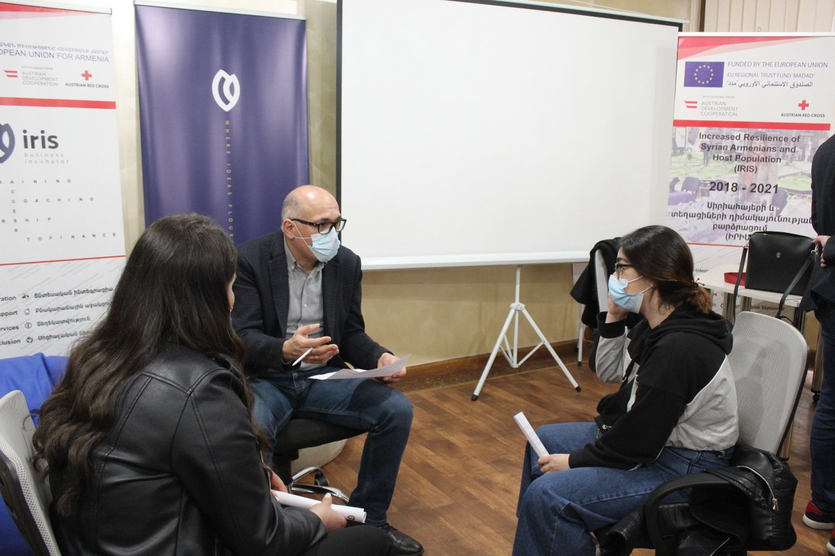 irisbi_iris's tweet photo. 2nd Call Participants of the 🇪🇺@EU_Armenia & 🇦🇹@AustrianDev #IRIS_BI met with our qualified experts in the fields of Operations, Finance, Accounting, Marketing, & Law who will provide tailor-made coaching services & share their professional experience at online #IRIS_Academy. https://t.co/0DHW6rv5Zz