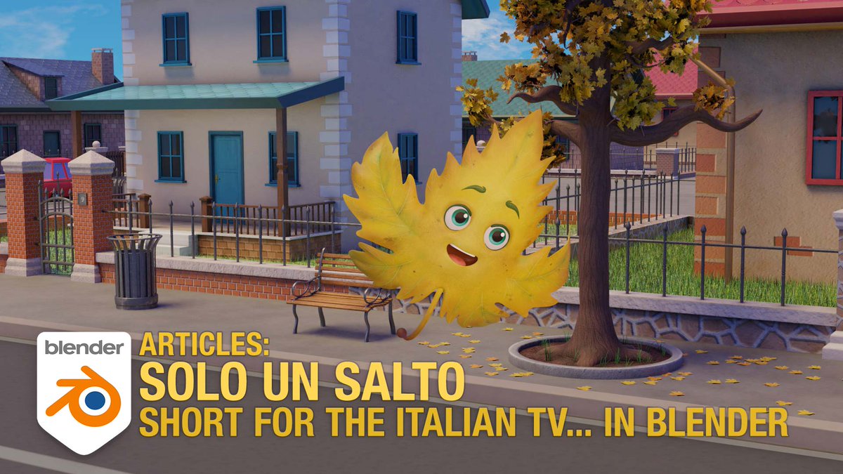 3dblendered's tweet photo. Read the article on https://t.co/MmZ1xAqG2W 
“Solo un salto” (Just a leap) an animated short #movie 🎥 directed and made by Doriana Pompili 🇮🇹 with #Blender3D. Produced by #Rai Ragazzi &amp; @ANICASOCIAL

@RaiPlay #Blender #b3d #3d @mellowanimation #leaf #character https://t.co/FvPaPTAHQl