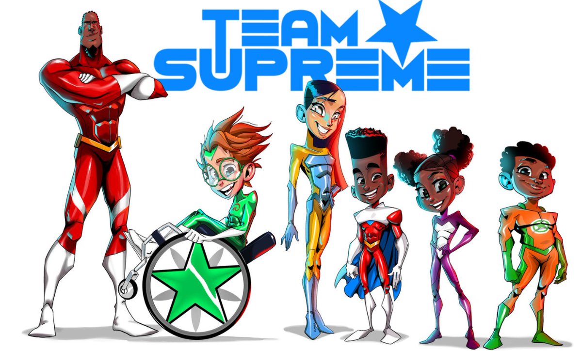 Society needs a change in how we view &amp; treat those with disabilities. 
What better way to start than in early childhood with a new team of superheroes🦸‍♂️🦸‍♀️ - each have a disability that is their superpower? t.ly/CwAj 

<a href="/teamsupreme__/">Team Supreme Show</a> <a href="/LeonardStudios/">Leonard Studios</a> #TeamSupreme