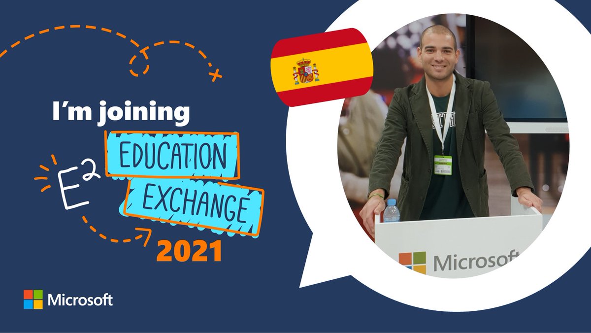 oscarherreroedu's tweet photo. 📢Today is the day!
Super excited to attend the #E2 Virtual Event on 22-24 March, 2021 from SPAIN.
Happy to see my Global friends & meet new colleagues around the world🌍
Ready to learn and share👨🏽🎓
#Road2E2 #MicrosoftEDU @MicrosoftEduEsp
#MIEExpert #MIETrainer #ClubMIE https://t.co/gN6st0kB7Y