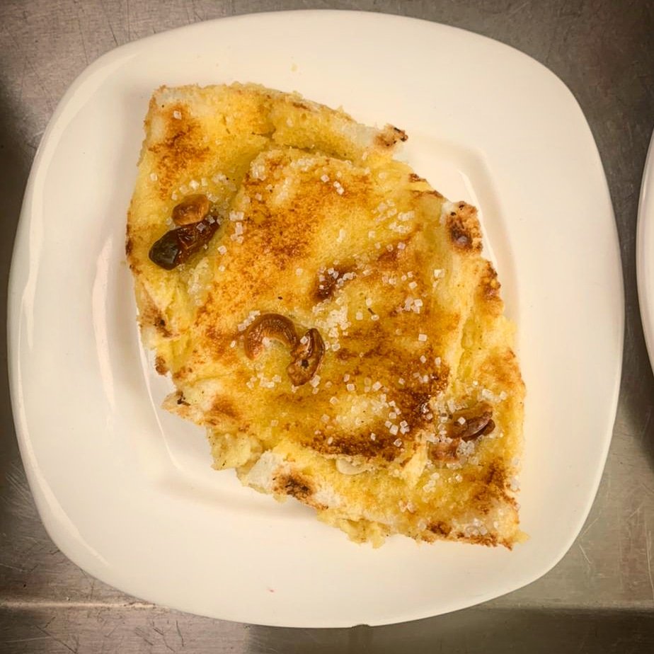 •Russian Salad.
•Fried fish with french fries and tartare sauce. 
•Bread Butter Pudding. 
#iihmbest3years #hospitalityrocks #cooking #food @IIHMHOTELSCHOOL