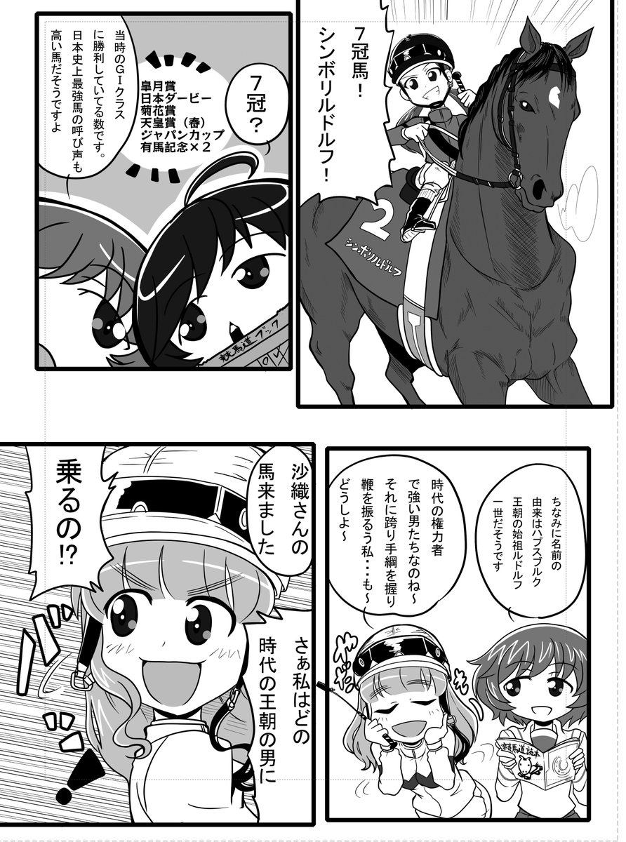 以前描いてたガルパン×ウマ娘漫画です!(嘘 
