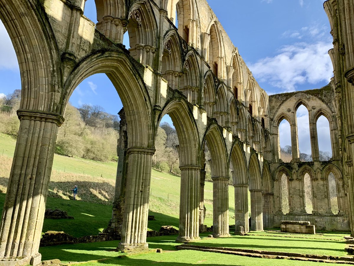 The 13th century presbytery at Rievaulx Abbey, North Yorkshire. <a href="/EnglishHeritage/">English Heritage</a> #MarchArch
