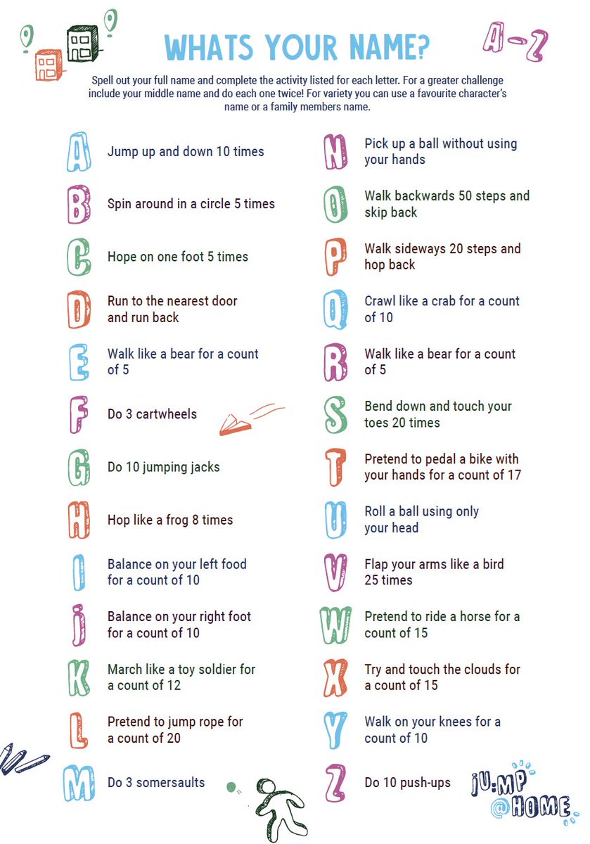 JoinUsMovePlay's tweet photo. Week 6 JU:MP challenge! Can you play Get fit don't quit? Many thanks to pupil Ismail @MMPS_Bradford for sending this great idea! Kids can submit their own outdoor play ideas at https://t.co/zX6RiD9U7V &amp; have the chance to win a Go Kart because #OutdoorPlayMatters #playfirst! https://t.co/2sA6wo5TEH