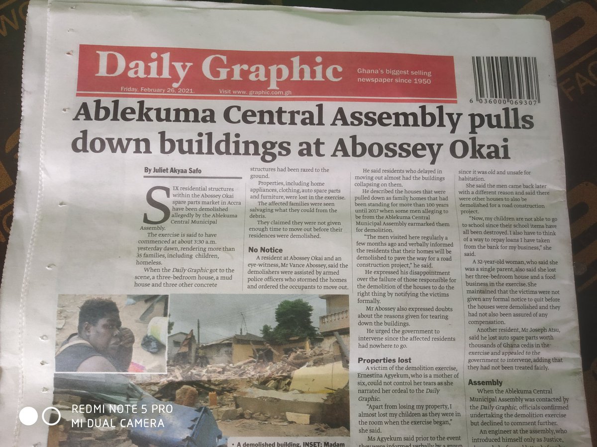 juniorjesus77's tweet photo. New way of contructing road in GHANA??????
@ksheldongh @AnimSammy @thenanaaba @ameyaw112 @jtwelve__ @SaddickAdams @OtiAdjei @GHOneTV @tv3_ghana @johndumelo1 @NAkufoAddo @JDMahama @GhanaPresidency @konkrumah @TheIsraelLaryea @Joy997FM @JoyNewsOnTV @Bridget_Otoo https://t.co/ZVpnvPG34r