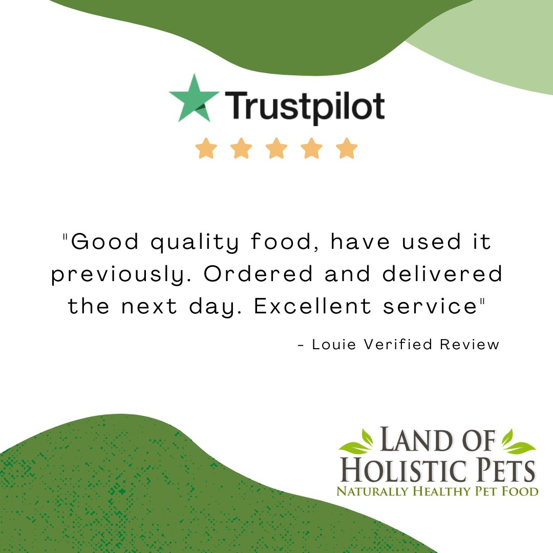 LoHolisticPets's tweet photo. Verified Customer Review
"Good quality food, have used it previously. Ordered and delivered the next day. Excellent service" Louie
#TrustPilot #DogFood #DogFoodReview #DogNutrition #CanineNutrition #AnimalNutrition #Dogsofinsta #ukdogsofinsta https://t.co/E0mhcsq6PC