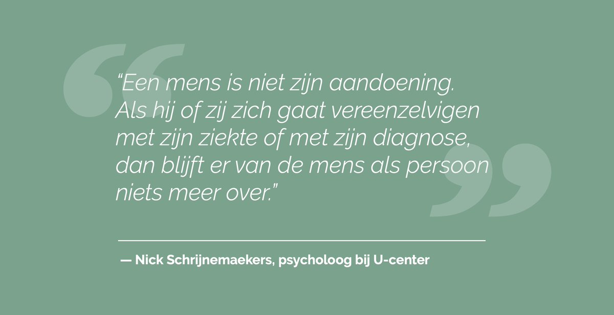 Week van de psychiatrie | Wat is de invloed van stigmatisering in de ggz en wat kun je er als behandelaar en als naaste tegen doen? Lees het interview met onze psycholoog, Nick Schrijnemaekers en onze sociotherapeut, Brian Gerrits.
u-center.nl/actueel/beteke…

#ucenter #stigma #ggz