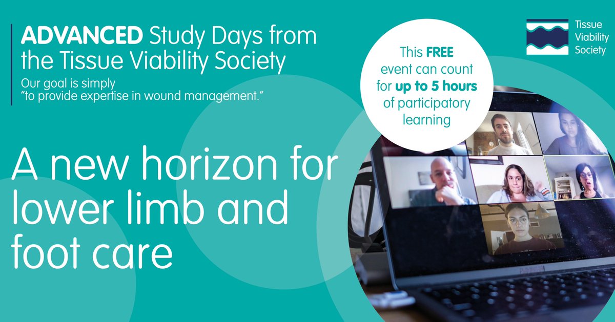 SoTV_UK's tweet photo. Our first ONLINE Advanced #TVSStudyDay focussing on lower limb and foot care is starting at 9.30am! Looking forward to presentations from @UAdderley @woundwitch63 @Leannejane1975 @MCSneddon1 @Rebeccaelwell3 & Gill Sykes! See you all virtually soon! https://t.co/MwN7tEBMjZ