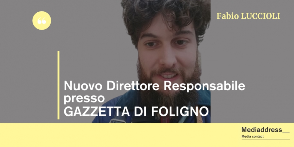 ➡È cambiato l'incarico per <a href="/FabioLuccioli/">Fabio Luccioli</a> che ora è Direttore Responsabile presso la redazione di "Gazzetta di Foligno"!

#gazzettadifoligno #foligno