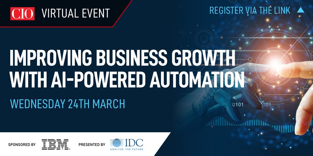 Last chance to find out how AI-automation can transform and simplify how your business operates, during this exclusive webinar in partnership with <a href="/IBM/">IBM</a>. Register now: buff.ly/3uxJZFd