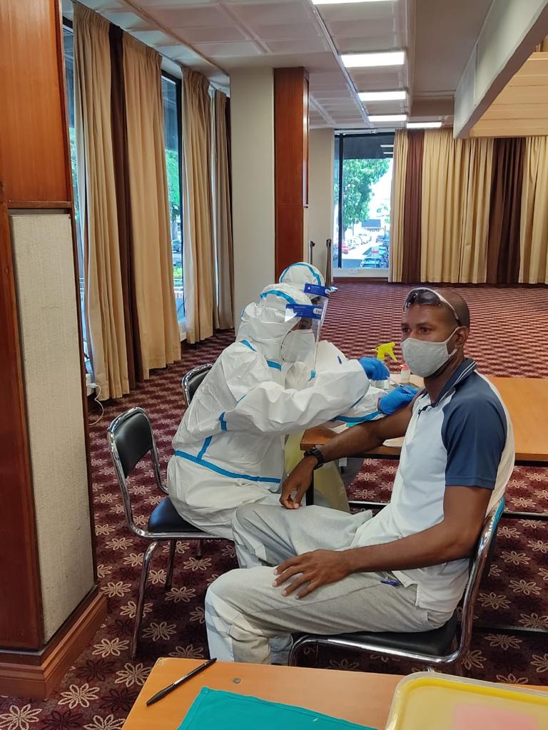HCI_PortLouis's tweet photo. Renowned Mauritian #Olympic athletes &amp; sportspersons were among the 1st to receive their shot of #COVAXIN today, as #Mauritius begins administering the Made in India vaccine

#IndiaMauritius 🇮🇳🤝🇲🇺
#VaccineMaitri
@MEAIndia @IndianDiplomacy @BharatBiotech @ZJoomaye @myesrmauritius https://t.co/qMwIyZXT1R