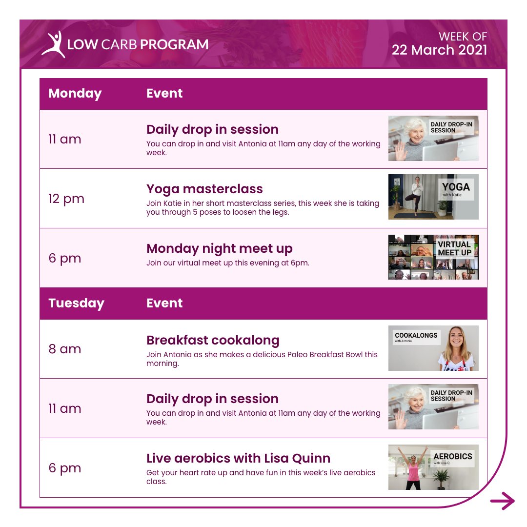 LowCarbProgram's tweet photo. It's the 22nd of March already and Spring has finally sprung. 🌷 Here is what we have in store for you this week on the Program.
#spring #springdiet #lowcarbdiet #diet #newdiet #lowcarbdiet #lowcarblifestyle #dietplan #workoutprogram #dietprogram https://t.co/tVIdScwcI2