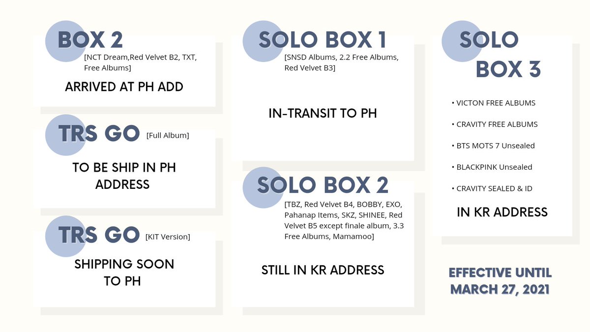 velaris_shop's tweet photo. Late #VSPH_Updates
TRS GO (Album) - No update from consol and courier γ
γ
https://t.co/zzHOq3TJcr