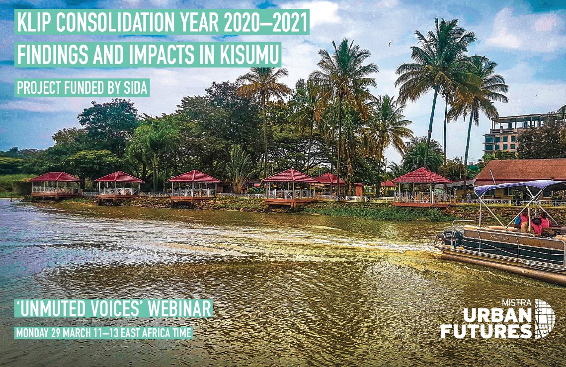 MistraUrbanFut's tweet photo. Next Monday, 29 March, we arrange "Unmuted voices for sustainable urban development", hosted in Kisumu, focusing on impact of KLIP Trust, a multi-stakeholder forum. https://t.co/U9ZEYhhY8c
@GMVcentrum @UrbanAfricaACC @Urban_Inst @SwedeninKE @KisumuCountyKE @carolinevicini https://t.co/Xb5uOd9j2g
