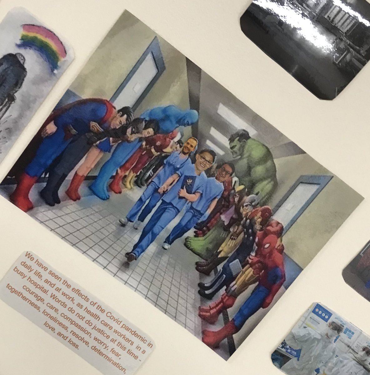 jinanfawaz's tweet photo. #ReflectionWeek @OldhamCO_NHS 1st anniversary of COVID to reflect on the past year #WARDF7 #Respiratory #teamwork at Royal Oldham Hospital @NCAlliance_NHS @runNGman @PaulDevlin78 @amandalkitson https://t.co/WED2SidmBB