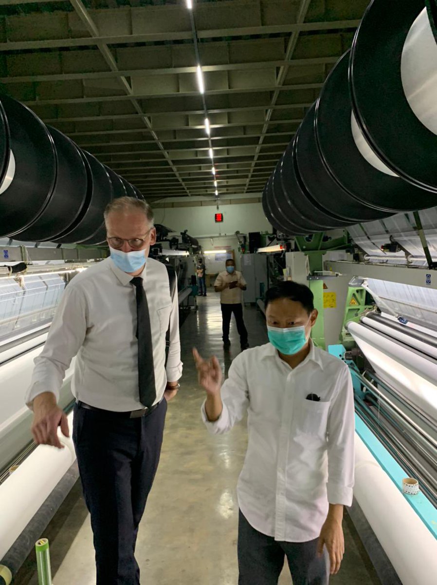 DubesDenmark's tweet photo. Di Hari Air Sedunia ini saya jg mengunjungi instalasi pengolahan air limbah (IPAL) baru di industri tekstil di Cimahi, dekat dgn sungai Citarum. Sungai yg bersih dimulai dari penanganan tepat di hulu utk mencegah limbah masuk ke sungai. 🇩🇰🇮🇩💧

@DKinIndonesia 
#WorldWaterDay2021 https://t.co/W1UL45DqMp