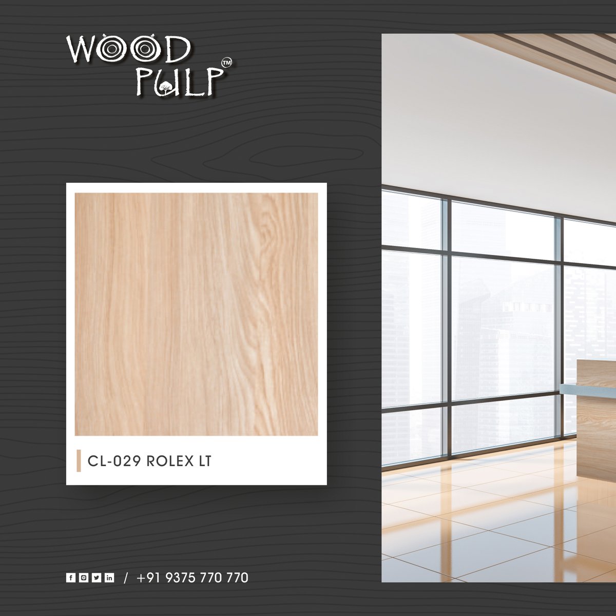 woodpulp_panel's tweet photo. Transform your workspace into inspiration place
Design: CL-029 ROLEX LT
For more design follow Woodpulp Panel LLP
https://t.co/nglZaGMKJA

#WoodPulp_Panel #interiordesign #homedeco #homedesign #modernaesthetic #livingroomdecor #interiordecorating #furnishing #livingroomideas https://t.co/ghtVSX2F8k