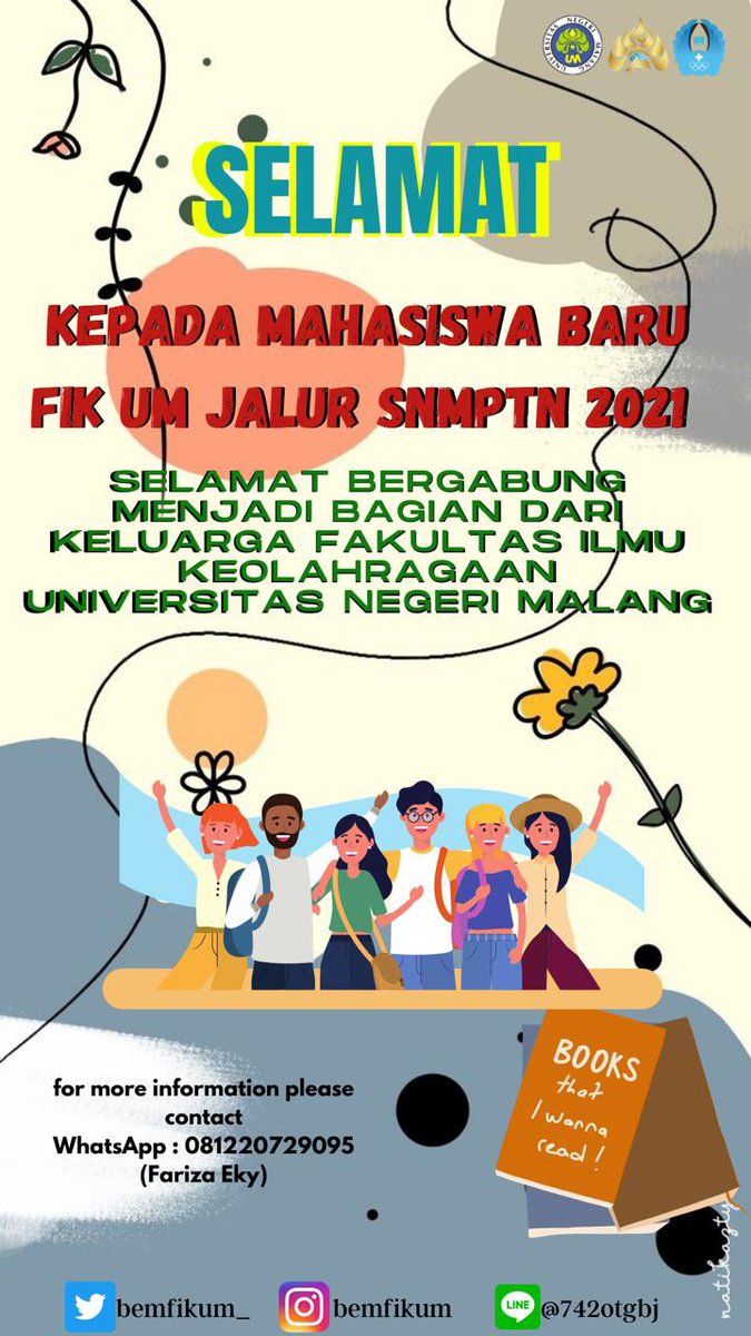 bemfikum_'s tweet photo. Selamat dan sukses!!
Bagi seluruh peserta yang lolos SNMPTN 2021
Selamat datang di keluarga FIK UM!
#FIKCARE
#FIKUM
#snmptn2021 https://t.co/DdXEddKS2C