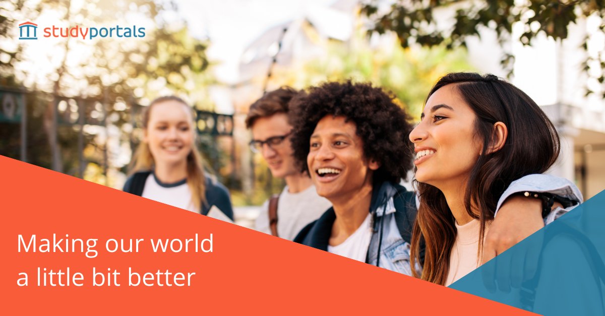 This weekend we celebrated #HappinessDay! What truly makes us happy is contributing to an educated global society that is more tolerant and open. Studyportals builds a future where NO-one will be missing out on an #education opportunity due to a lack of information.
