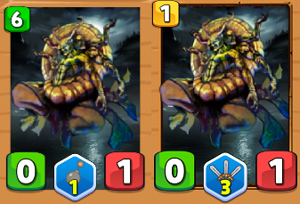 ¿Carta con bordes (derecha)?
¿O carta sin bordes (izquierda)?

Actualización de Abril de "Raven Cards TCG". 

#gamedev #indiedev #devsfromspain #indiegame #indiesp
 #unity #indiegamedev #IndieGameDev #indiegames