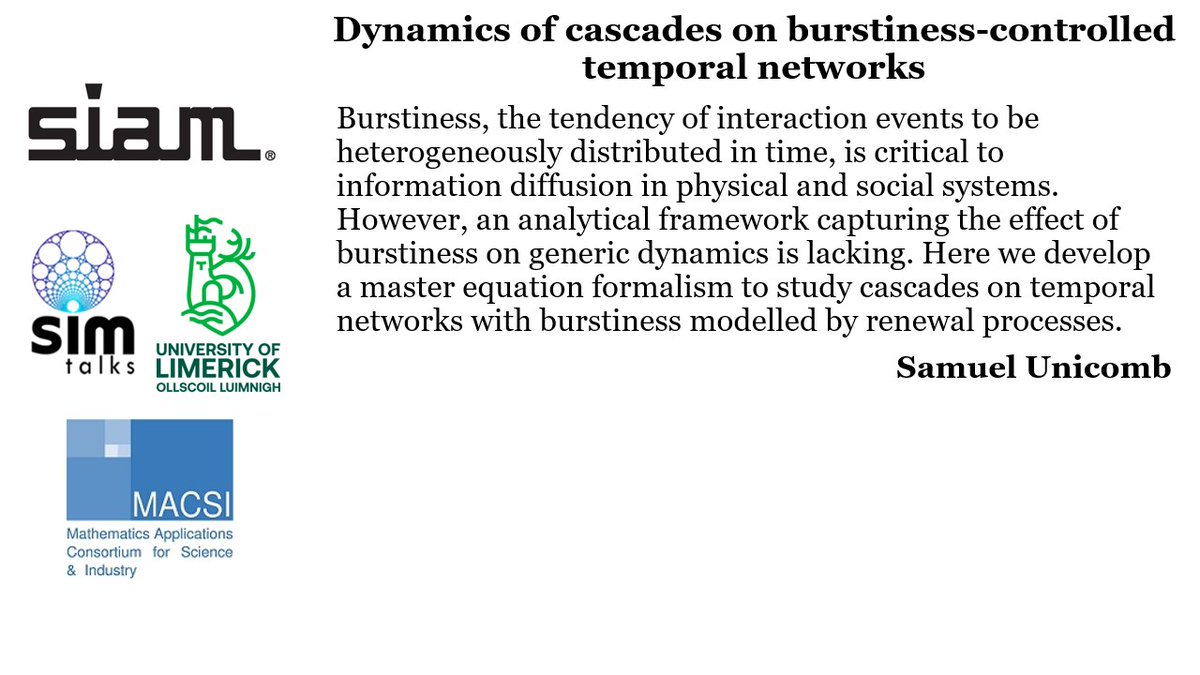 SIAM Chapter UL tweet media