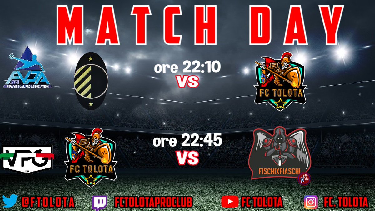 BlackKeS's tweet photo. ๐ฅ
|MATCH DAY
๐| @FVPA_net
๐| 5*Giornata
โ๏ธ| 22:10
๐| #dicitoneteam
๐ฅ| Live: https://t.co/axPM3zPo5A
@OffSidePage @NewsProclub @ILOVEPROCLUB1 @RTAllProClub @rumors_pro @HouseOfProClub
#forzatolota๐ช https://t.co/wdCfmw1c1m