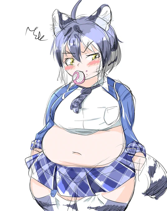 ぽちゃルターさん #肥満化 #けものフレンズ #ぽっちゃりフレンズ #マルタタイガー(けものフレンズ)  