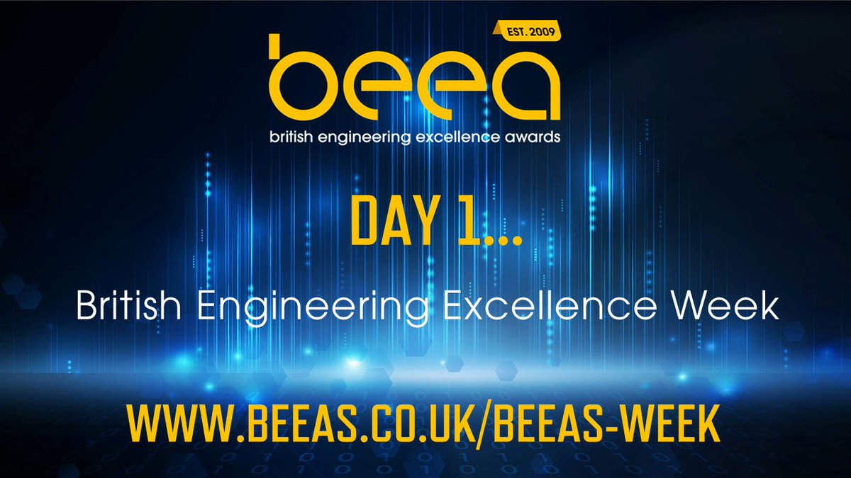 TheBEEAs's tweet image. Day 1⃣ of British Engineering Excellence Week

A special week-long programme of virtual festivities &amp;amp; unveiling of the #BEEAS2020 awards winners, hosted on The BEEAs website

Tune into beeas.co.uk/beeas-week at 11am to watch as our first set of winners are announced!🥂