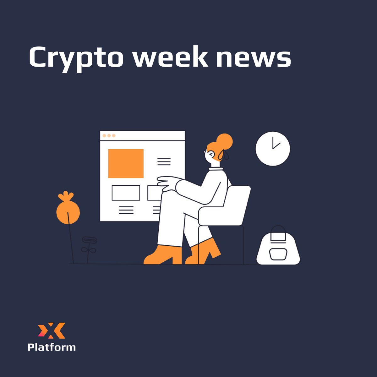 XXPlatform's tweet photo. You need to start Mondays correctly: slowly sinking into work and checking the news for the weekend.

We invite you to read the news of the crypto sphere on our Reddit page: https://t.co/AJlM9Nr4lZ