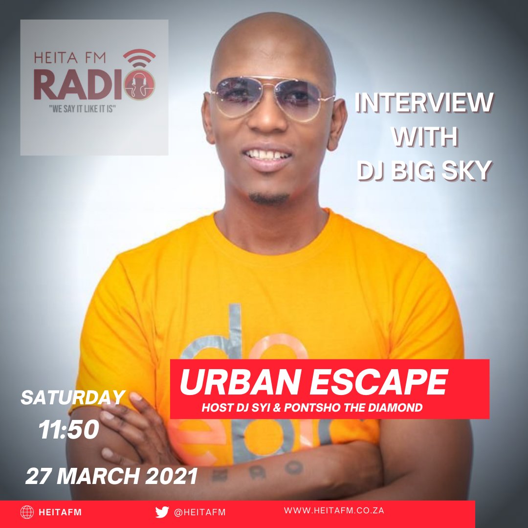 Djsyi4ever's tweet photo. Saturday with @DjBigSky on my show URBAN ESCAPE https://t.co/tu7jYHITEr  every Saturdays giving you the best music show with all celebrities around the world #youfeelmemos https://t.co/Iq6DFG8ym4