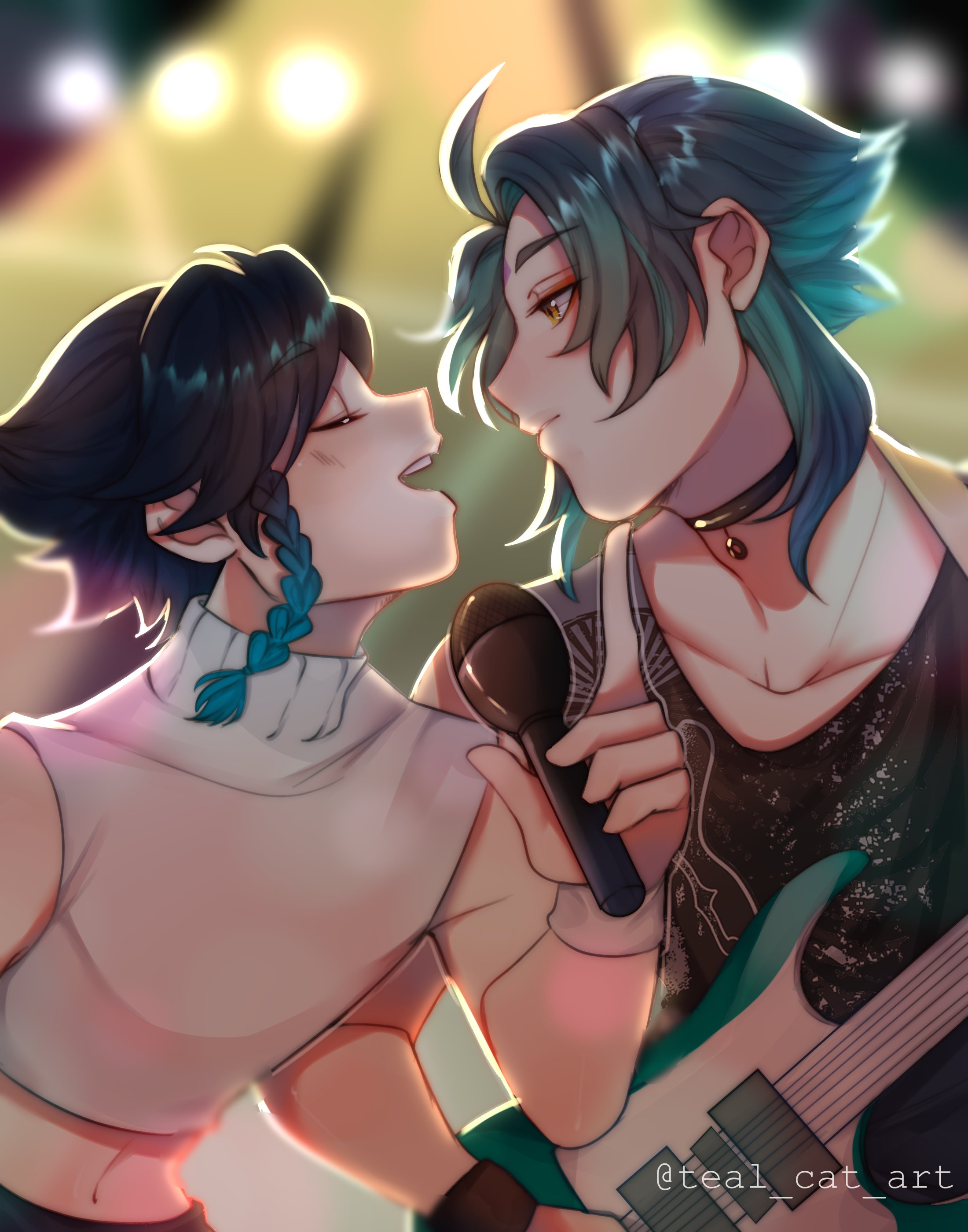 🌸𝔗𝔢𝔞𝔩ℭ𝔞𝔱🌸 @ Yuletide BCD (tired) on X: “XiaoVen Band!AU 