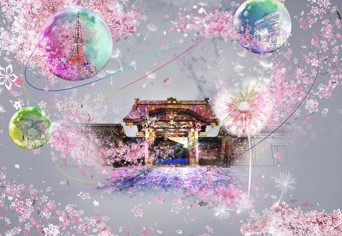 幻想的な空のtwitterイラスト検索結果