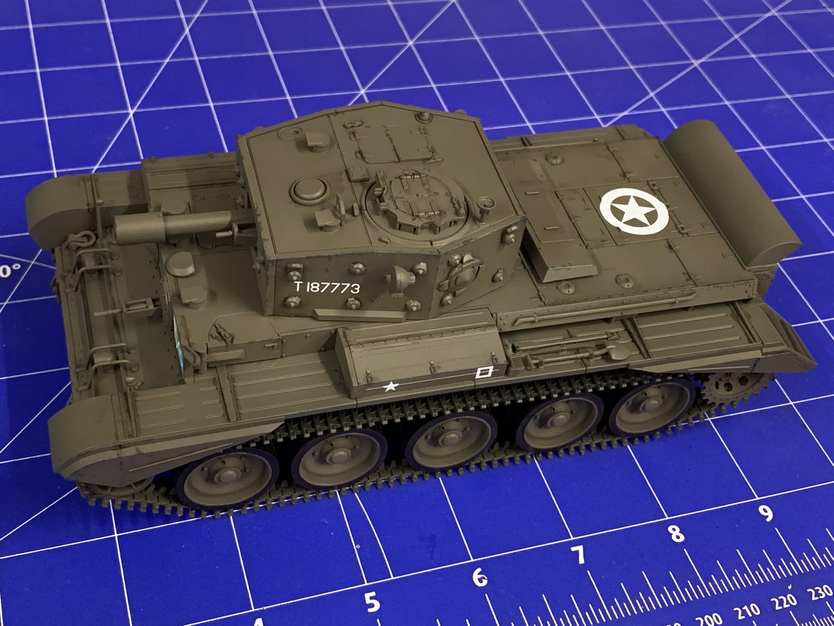 Tedfellows's tweet photo. First armour build inspired by listening to your fabulous podcast!
This is the new 1/35th Airfix Cromwell https://t.co/JZLev8Xgzg