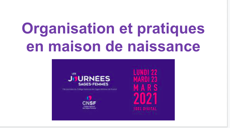 Un atelier maisons de naissance ce matin lors des Journées du <a href="/Coll_SageFemme/">Collège Sages-Femmes</a> ! Vous pourrez le retrouver en replay sur le site des Journées : journees-sages-femmes.fr