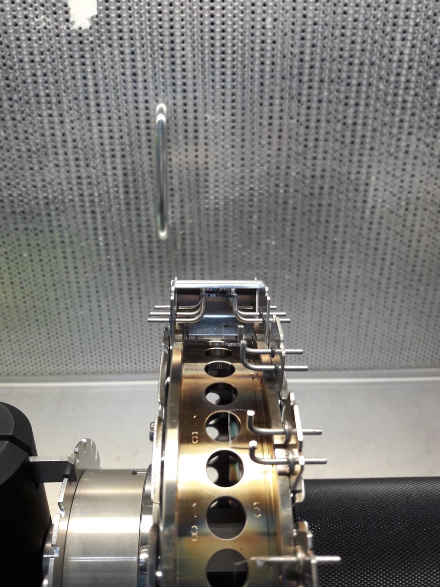 DrMcTest's tweet photo. Its been so long #OverAYear I decide to take some snaps of loading the TritonPlus thermal ionisation mass spectrometer #TIMS @MIsotopia. 2moro I will be happily running #stableNd isotopes https://t.co/R9ksvBWCNv