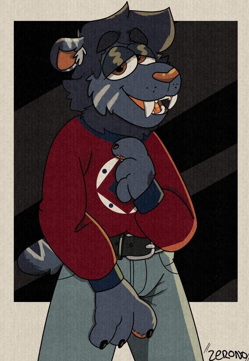 ZeronoQ's tweet photo. I like the vibes of this drawing~

#Furry #Sabertooth https://t.co/ObVzfeGJvN