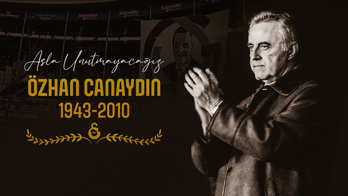 muratdogan781's tweet photo. Kulübümüze sporcu, yönetici ve başkan olarak hizmet ederek ömrünü Galatasaray'a adayan, Türk sporunun unutulmaz isimlerinden Özhan Canaydın'ı aramızdan ayrılışının 11. yılında saygı, sevgi, özlem ve rahmetle anıyoruz. #ÖzhanCanaydın https://t.co/Ak7jVK1DML https://t.co/9BjpgZP3CP