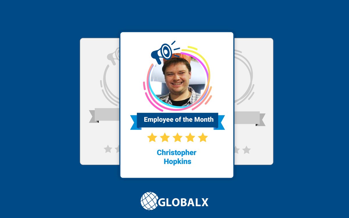 globalxuk's tweet photo. Hard work never goes unnoticed. Congratulations to our February 2021 #EmployeeoftheMonth, Christopher Hopkins.

Thank you, Christopher, for being apart of our #GlobalXUKFamily, and for your hard work and dedicate. Keep up the amazing work you do! #TransparentandAccountable https://t.co/Yw0I63JYbh