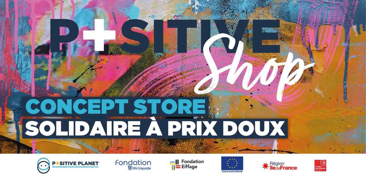 Les_Canaux's tweet photo. [VEILLE]
�� Pour que des #entrepreneurs puissent tester leur projet dans un espace de vente solidaire, @PositivePlanet_ propose le Positive Shop : un concept store accessible à tout.e.s, au coeur de @Paris19e ! @iledefrance @caissedesdepots
Plus d'infos 👉 https://t.co/PIu6dV8Vzh https://t.co/XyMS2mr44J