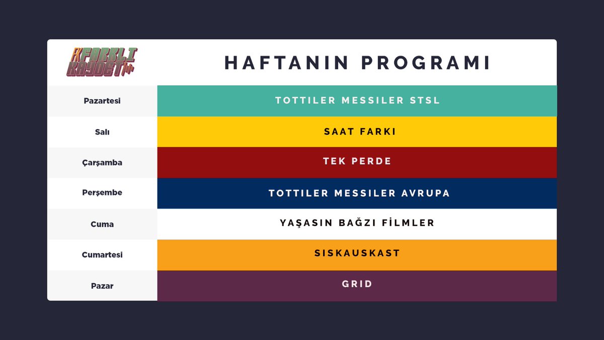 Farklı Kaydet'te Haftanın Takvimi'yle Mars'a çıkıyoruz! 🚀🚀🚀