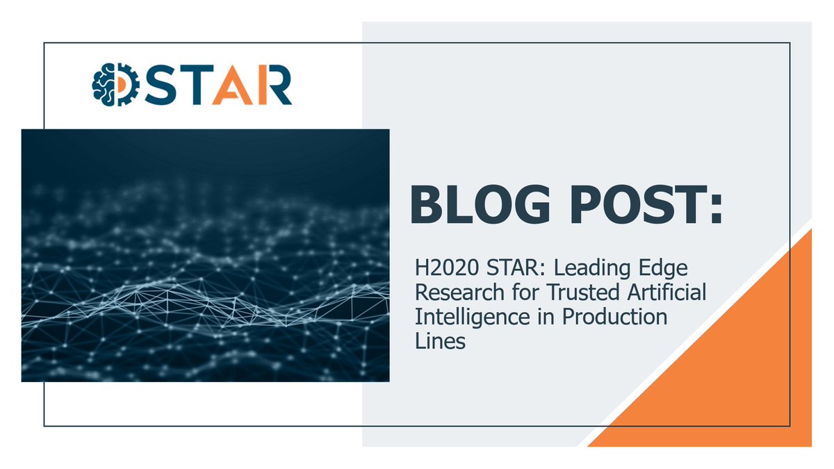 STAR researches and will provide a library of explainable AI (#XAI) techniques for manufacturing use cases such as Quality4.0 and human-robot collaboration 
Read our blog post: bit.ly/38HgWpa

#H2020 #star_AI @jsoldatos
#ExplainableAI #XAI #Quality40 #ExplainableRobotics