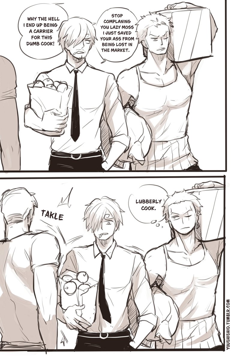 yuushishio's tweet photo. (1) repost - just because I miss jealousy Zoro. I will go and dig some fic to read... *searching* https://t.co/ubt3UjsM53