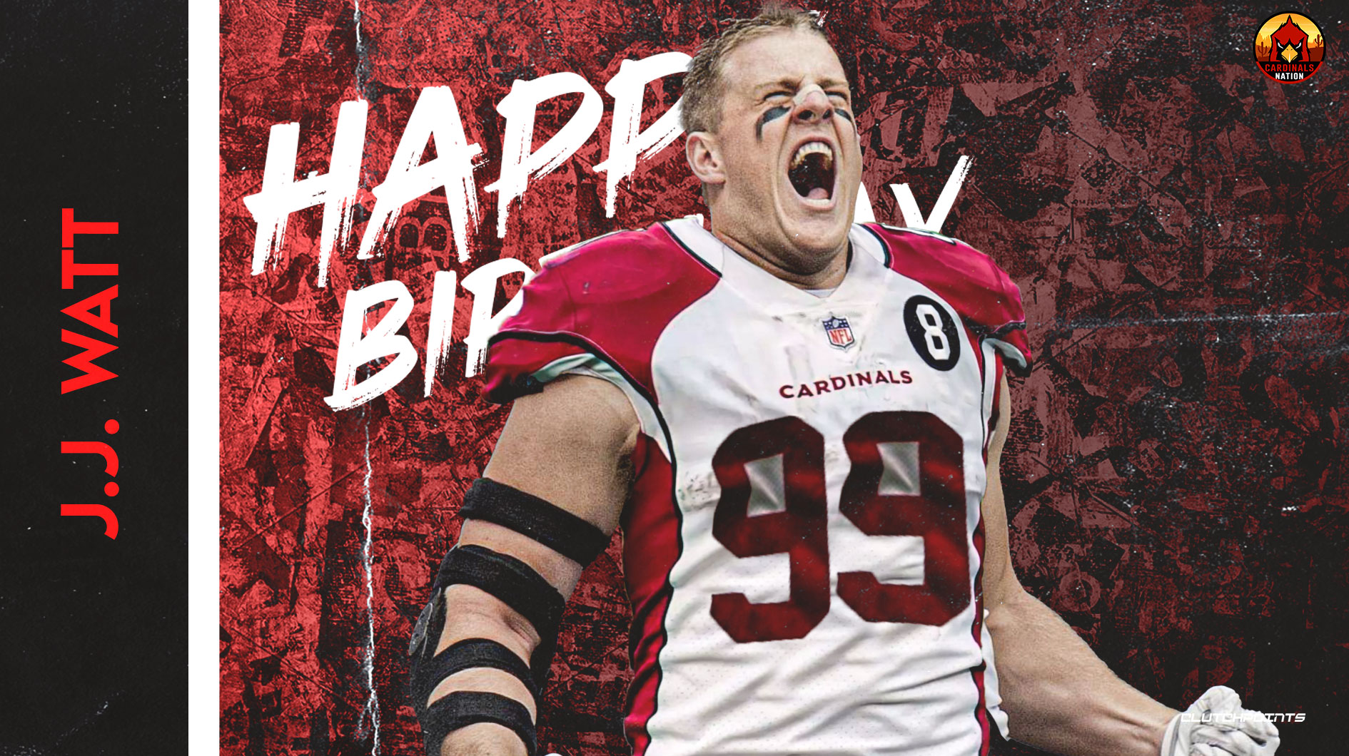 Cardinals Nation, let\s all greet JJ Watt a happy 32nd birthday!  