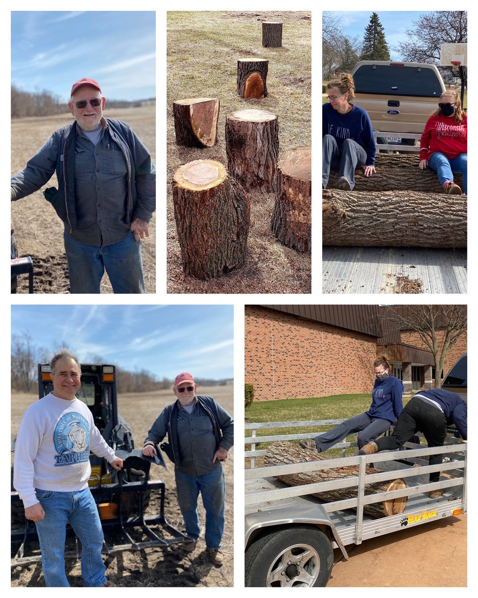 msfoxborn's tweet photo. Working to build an outdoor experience for or middle schoolers. Yesterday, we picked up donations of logs for sitting and playing. We have big dreams!  If you want to contribute any amount... so so here, please:  https://t.co/7IFvlqQwRe https://t.co/wHrs01TwuV