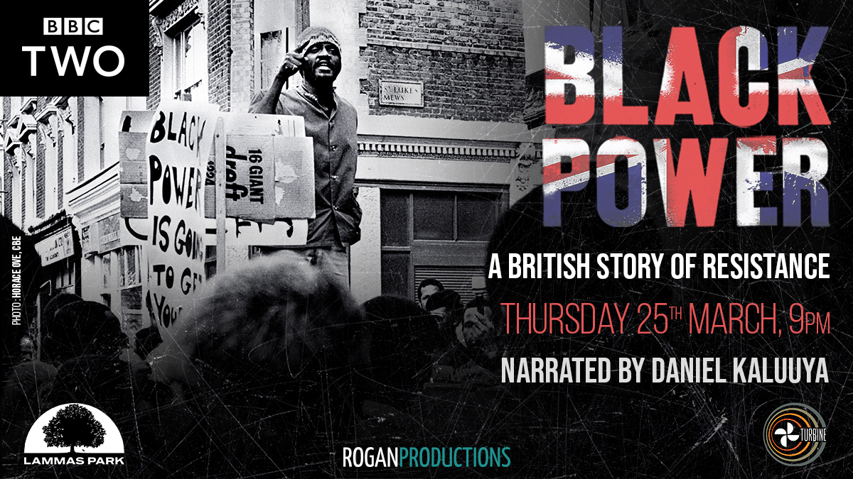 ★★★★★ -FT. 
'Vivid &amp; righteous...a worthy chronicle' Sunday Times. 

Directed by #GeorgeAmponsah and narrated by #DanielKaluuya, #BlackPower: A British Story of Resistance airs this Thursday 9pm <a href="/BBCTwo/">BBC Two</a>. 

#RoganProductions, #LammasPark #TurbineStudios. Photo Horace Ové, CBE