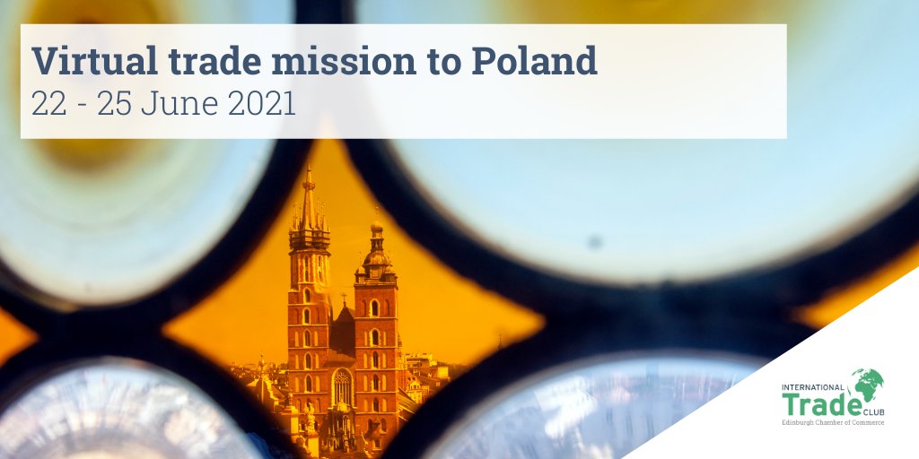 EdinTradeClub's tweet photo. 🇵🇱 Join @EdinTradeClub on a virtual trade mission to Poland. Delegates will gain insight into the possibility of potential buyers for your products/services. 
👉Take part in a market awareness session as well as b2b meetings based on your requirements https://t.co/tWVwDocvrG https://t.co/P2dCoGSyBp