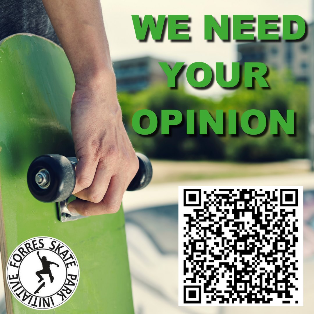 IgniteMYAH's tweet photo. Support #ForresSkateParkInitiative with its feasibility study looking at creating a new state-of-the-art concrete skate park in Forres.

Use the QR Code in the photo or visit👇https://t.co/KiA0I07EcX 

#Forres #SkatePark #CommunityDevelopment https://t.co/A5jQBoPwnV