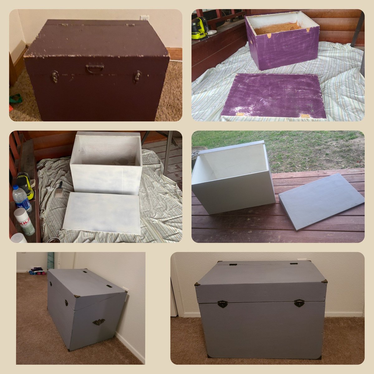 CorySummers10's tweet photo. Shout out my wife ⁦@bkacie93⁩ for redoing this old chest! You did awesome! Hard work and determination🙂 https://t.co/OIDeVOwbfd