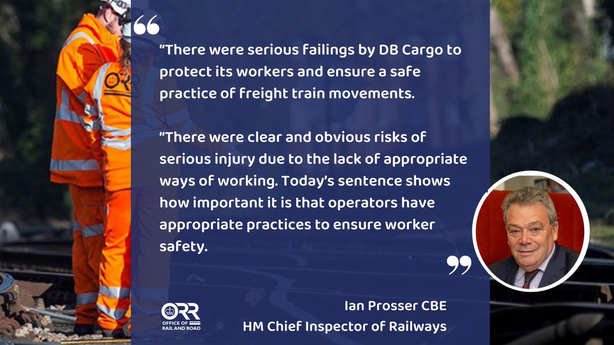 DB Cargo has today been fined £200,000 following an incident at its Dollands Moor freight yard in 2018 left a worker with life changing injuries.

DB Cargo pleaded guilty to an offence under the Health and Safety at Work Act. 

➡️bit.ly/3vRxxAq