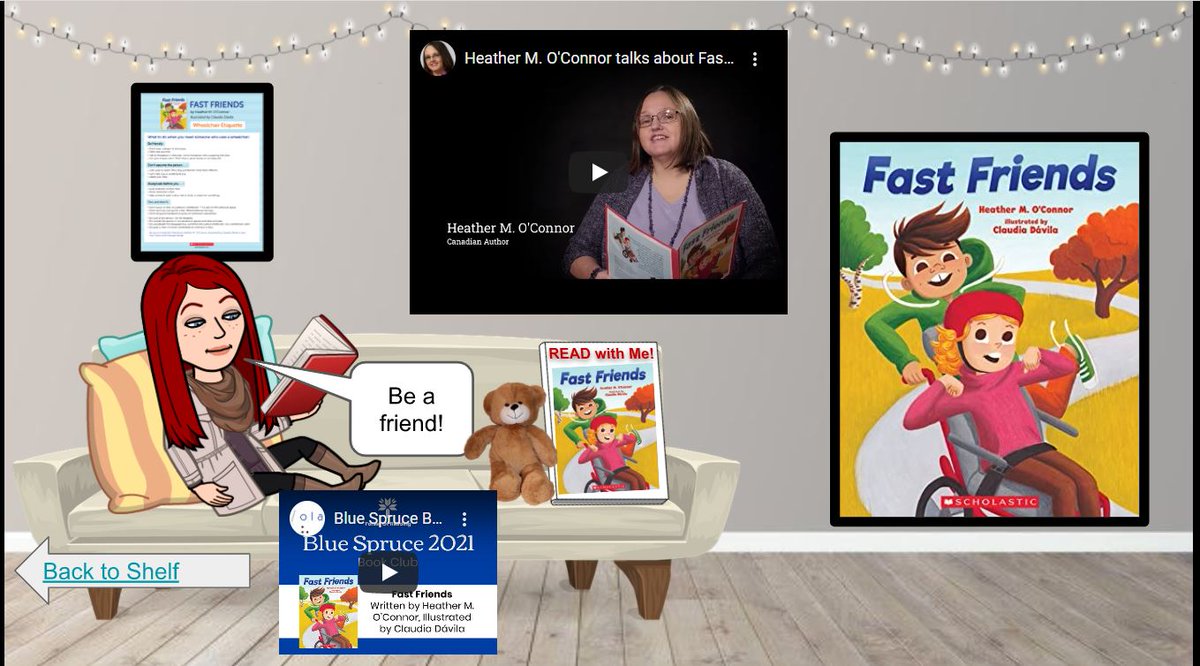 MissHawleyReads's tweet photo. This week's #SchoolReadAloud book is #BlueSpruce nominee "Fast Friends" by @HeatherMOConnor & illustrated by @ClaudiaDrawings. @TDMcGeeOCSB @StLukeOttawa #ForestOfReading #IReadCanadian https://t.co/JZpTt1kjAC